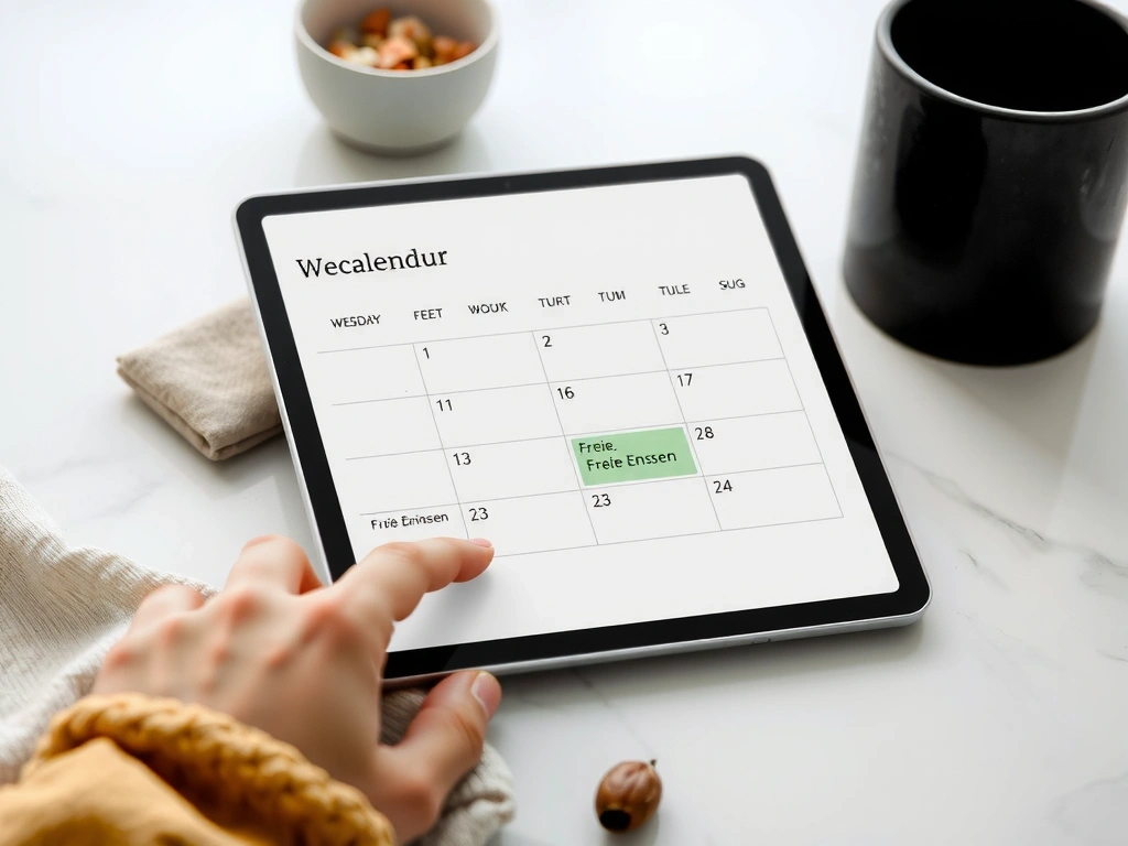 Kalender Ansicht Mockup